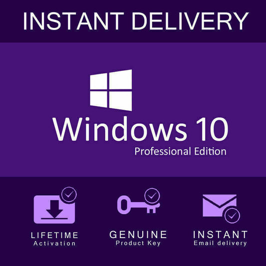 Microsoft Windows 10 Pro Professional 32/64bit Genuine License Key Product Code